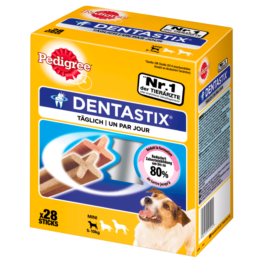 Pedigree Hundesnack Dentastix tägliche Zahnpflege für kleine Hunde 28 Stück